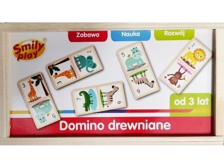 Smily Play Domino drewniane | Leksaker - För dom minsta - Byggklossar | GameStuff