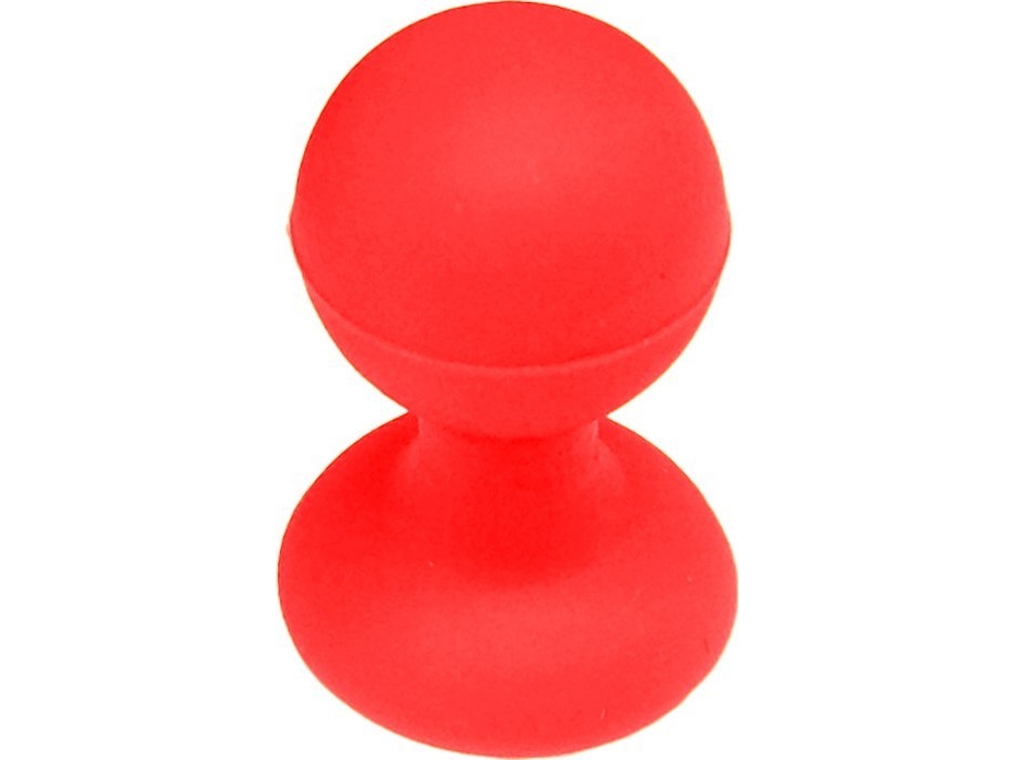 Rund telefonholder til hovedet - rød