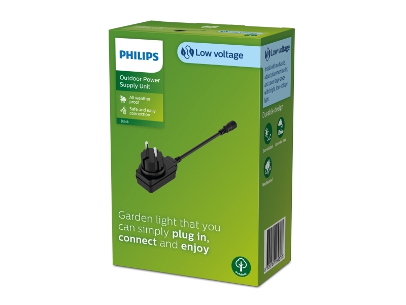 Philips Strömförsörjningsenhet Eu Standardkontakt Belysning Strömförsörjning Svart Plast Philips By Signify Ip44 Modern