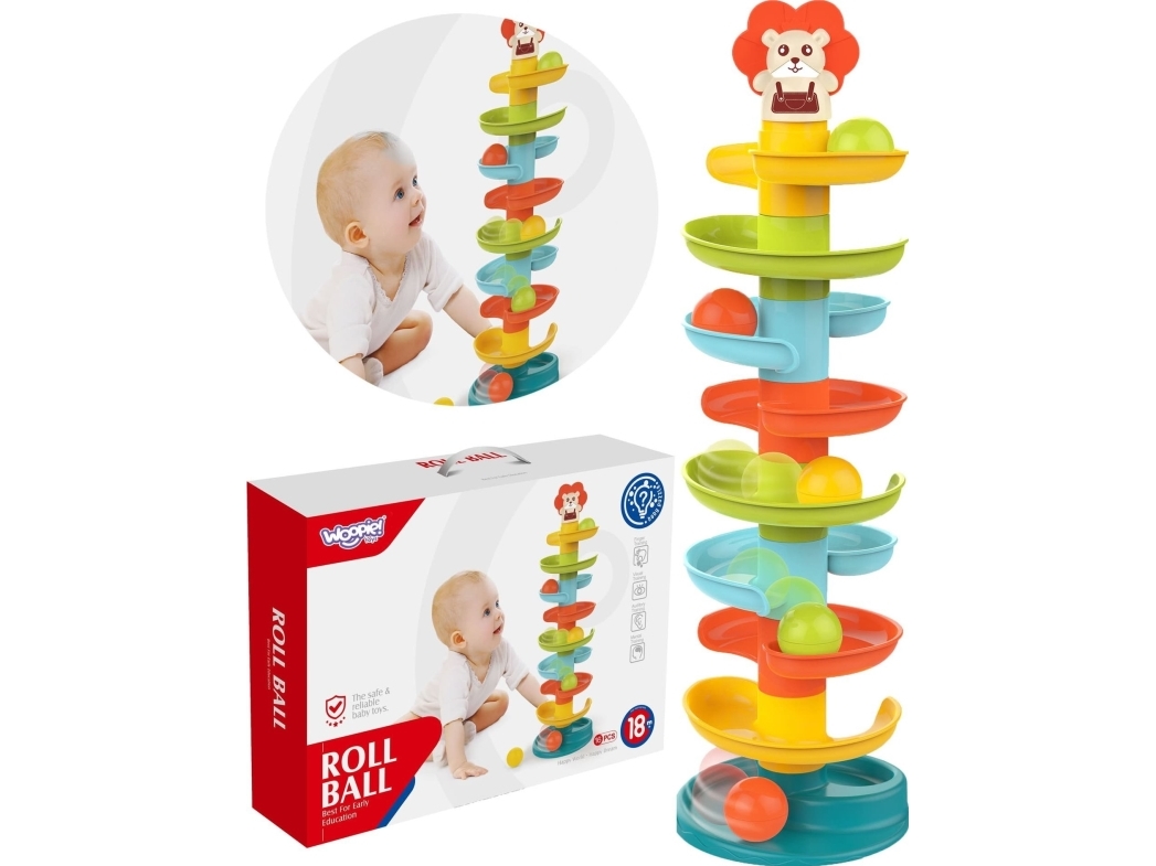 Woopie Baby Woopie Kugelbahn Spirale Mit 6 Kugeln