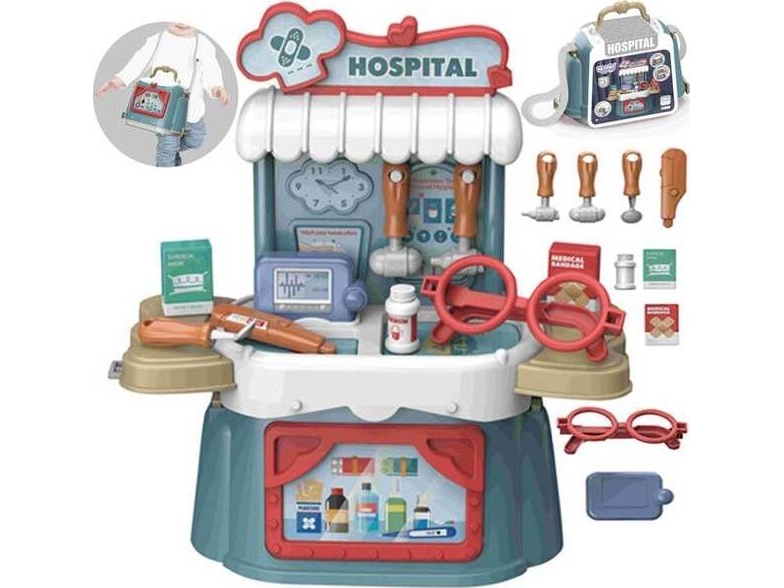 WOOPIE leksak liten läkarset 3-i-1 bärbar väska 21 delar | Leksaker - Rollek - Doktorset | GameStuff