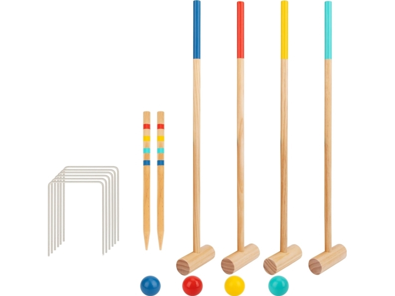 Tooky Toys „Taky Toy Wooden Cricket Garden“ sportinis žaidimas 4 žmonėms