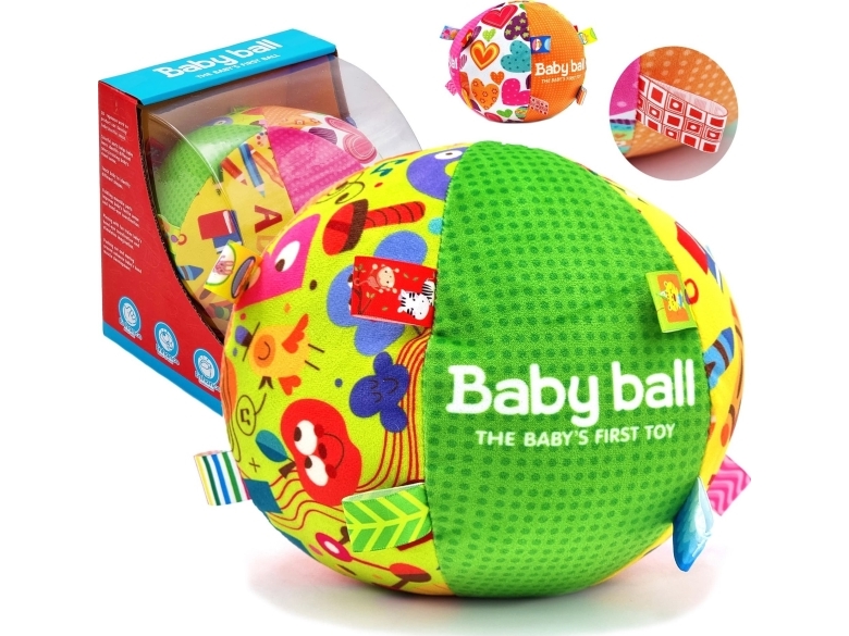 Woopie Baby Weicher Sensorik-Ball Mit Markierungen + Soundeffekten