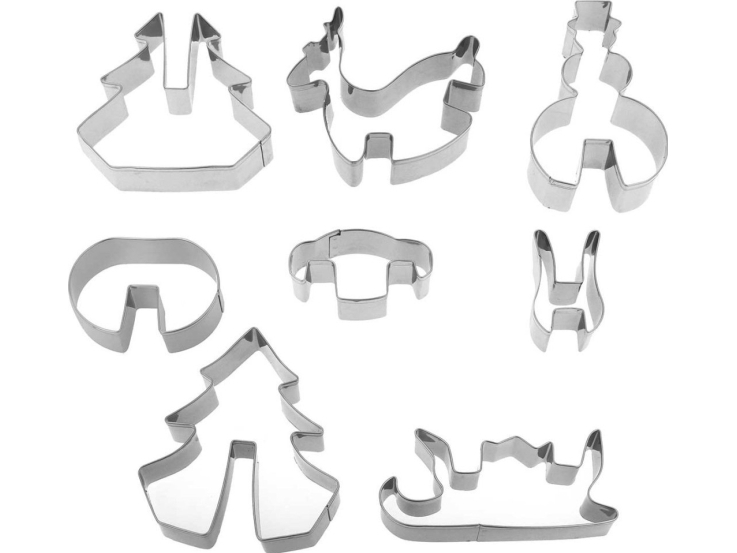 Brunbeste Zestaw Ausstecher-Set Für 3D Plätzchen Lebkuchen Mix 8 Formen Bb-3140