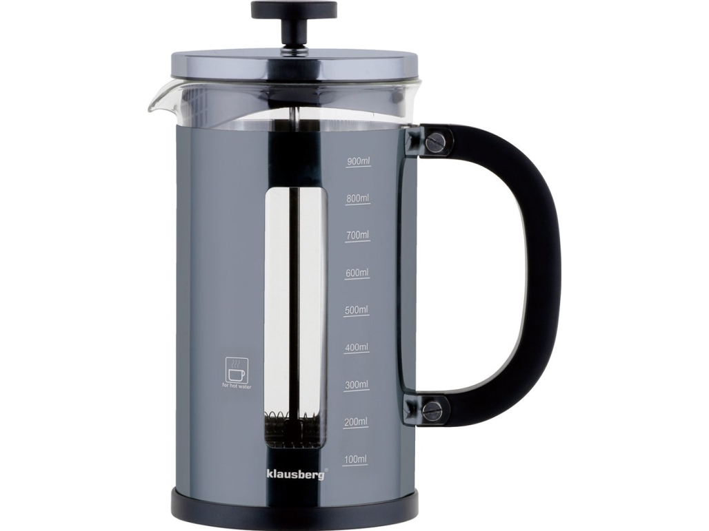 Klausberg Kavos Ir Arbatos Virimo Aparatas 1,0 L Prancūziško Preso Kavos Aparatas Klausberg Kb-7704