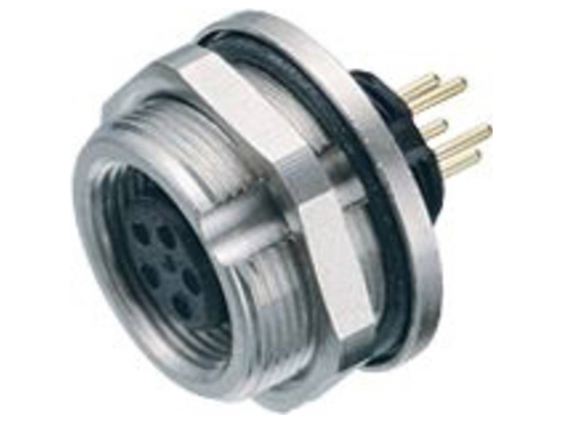 binder 09 0416 90 05-20 Flangedåse Tilslutning, lige, Flangetilslutning Samlet poltal: 5 Serie (rundstikforbindelse): 712 1 stk
