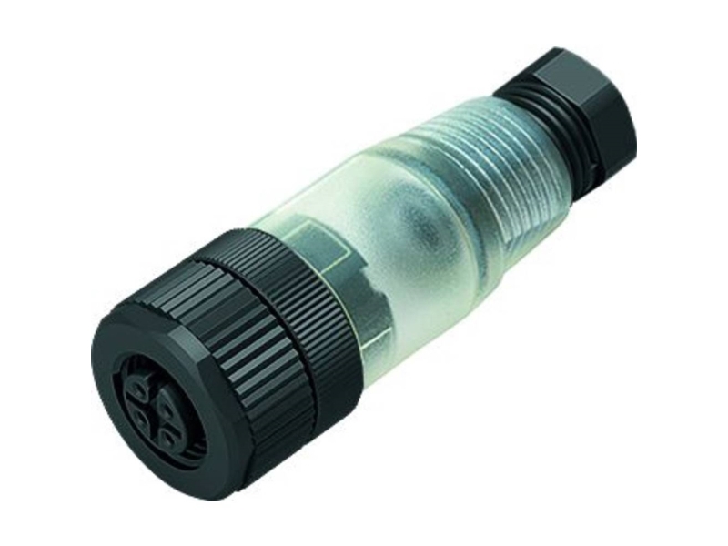 Binder 99 0430 30 04-20 Sensor-, Aktuator-Stik, M12 Tilslutning, Lige Pol-Tal (Rj): 4 1 Stk