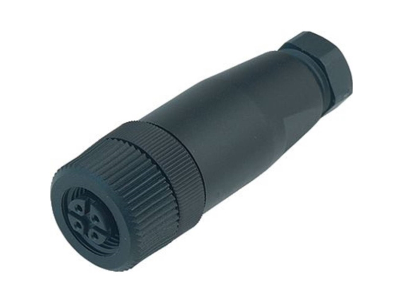 Binder 99 0430 110 04-20 Sensor-, Aktuator-Stik, M12 Tilslutning, Lige Pol-Tal (Rj): 4 1 Stk