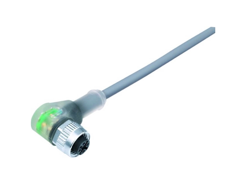 Binder 77 3634 0000 20004-0200-20 Sensor-/Aktuator-Stecker, Anschluss, Gewinkelt 2 M, Polzahl (Rj): 4, 1 St.