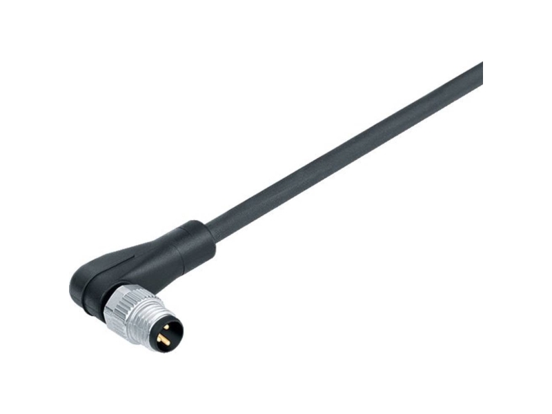 Binder 77 3403 0000 50008-0200-20 Sensor-, Aktuator-Stik, Stik, Vinklet 2 M Pol-Tal (Rj): 8 1 Stk
