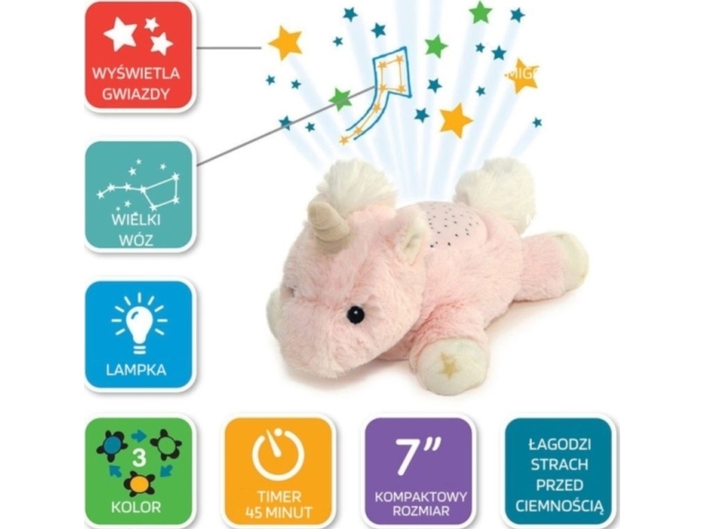 Vuorovaikutteinen lelu Cloud B Dream Buddies Yksisarvinen Ella, vaaleanpunainen vaaleanpunainen