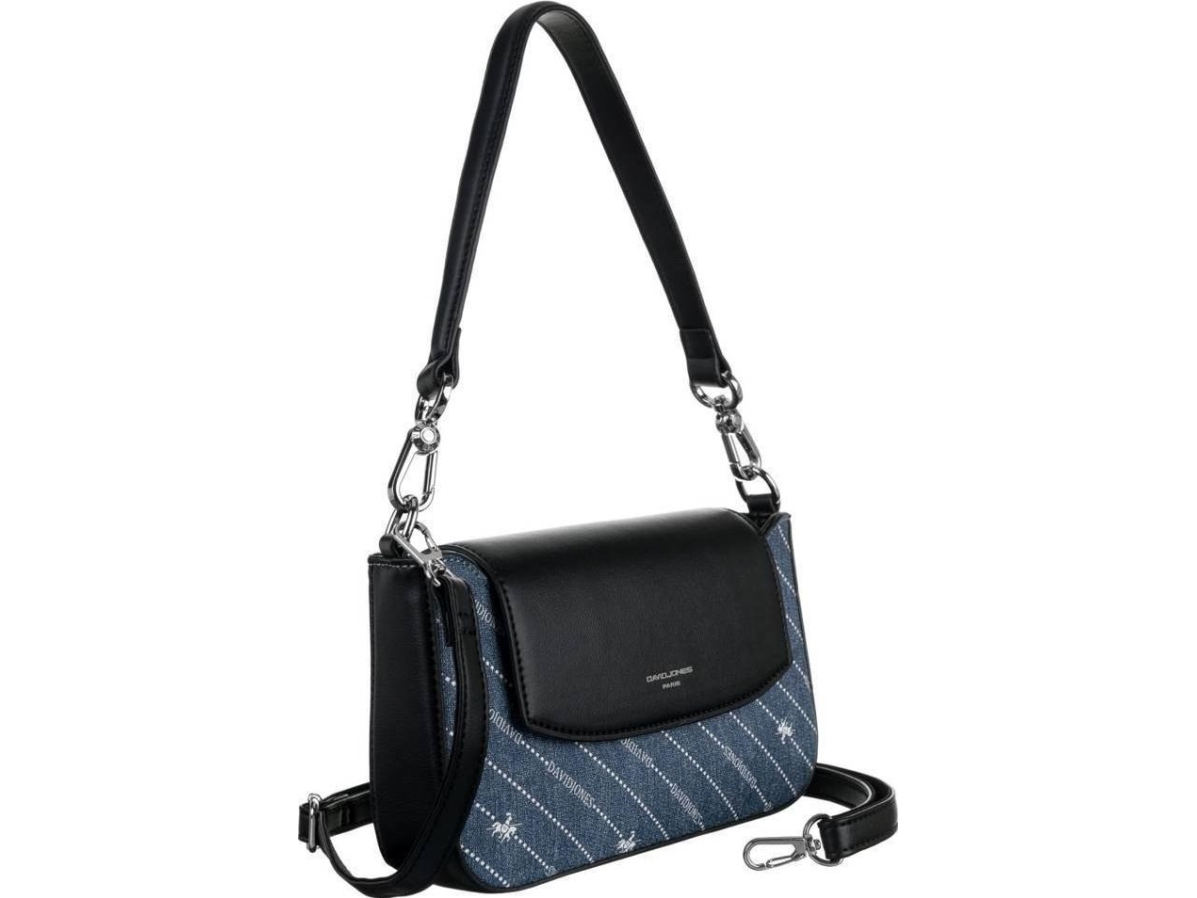 David Jones lille posttaske til kvinder med denimstof!