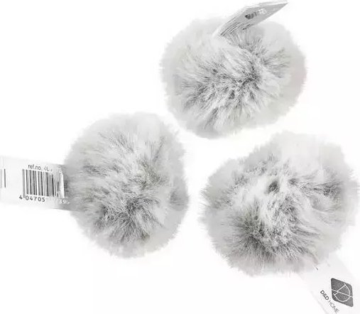 D&D katte legetøj med bakke i futter og pompon 4 cm
