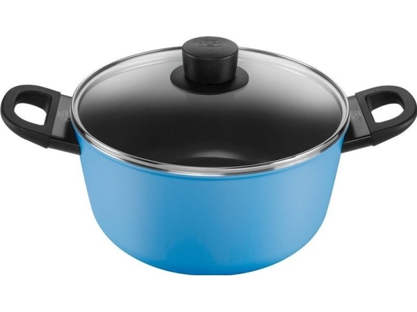 Ballarini Caprera Topf Mit Deckel 4,75 L Blau