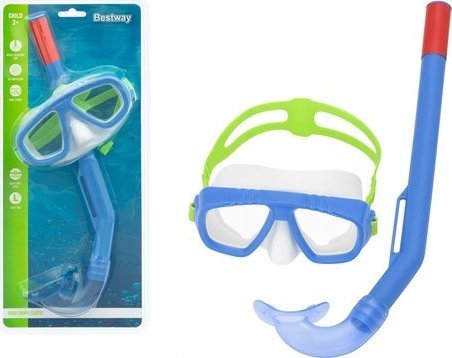 Diving Mask With Snorkel Navy Blue Bestway 24018