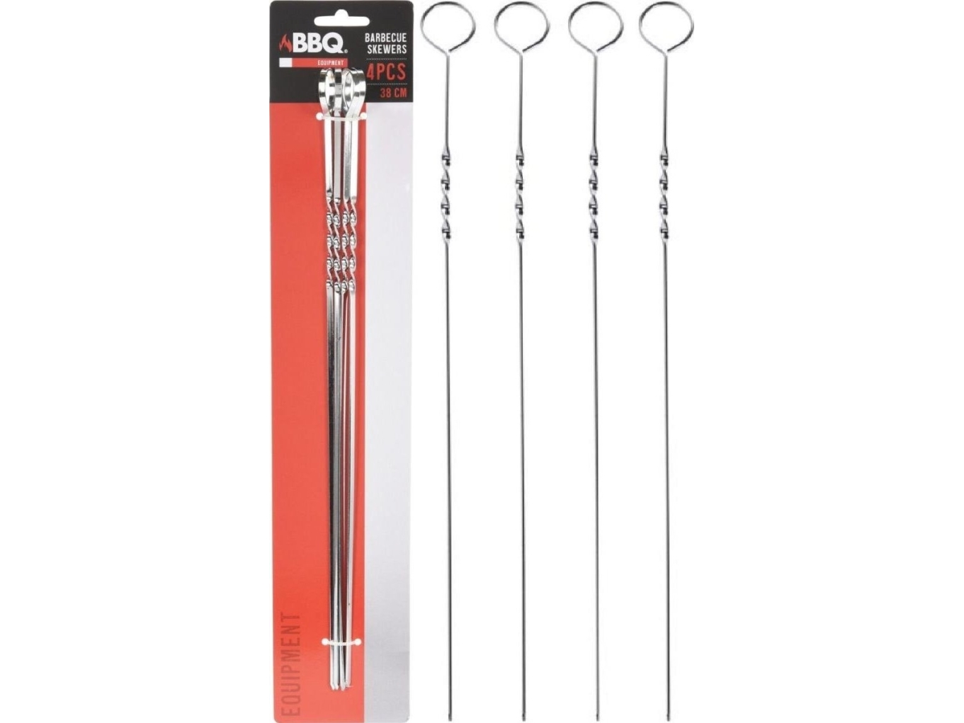 BBQ-SPETT 4ST LÄNGD 37,5CM | Trädgården - Grill tillbehör - Grillredskap | GameStuff