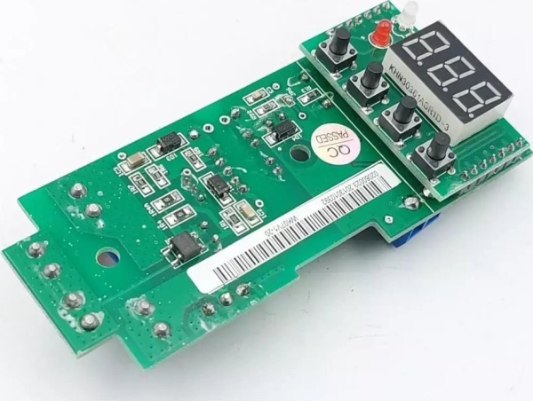 Dedra elektroninen taulu, jossa on näyttö