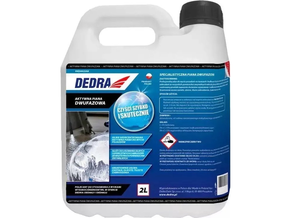 Dedra aktivt skum, tvåfas 2 l | Bilvård & Biltillbehör - Exteriör Bilvård - Förvätt | GameStuff