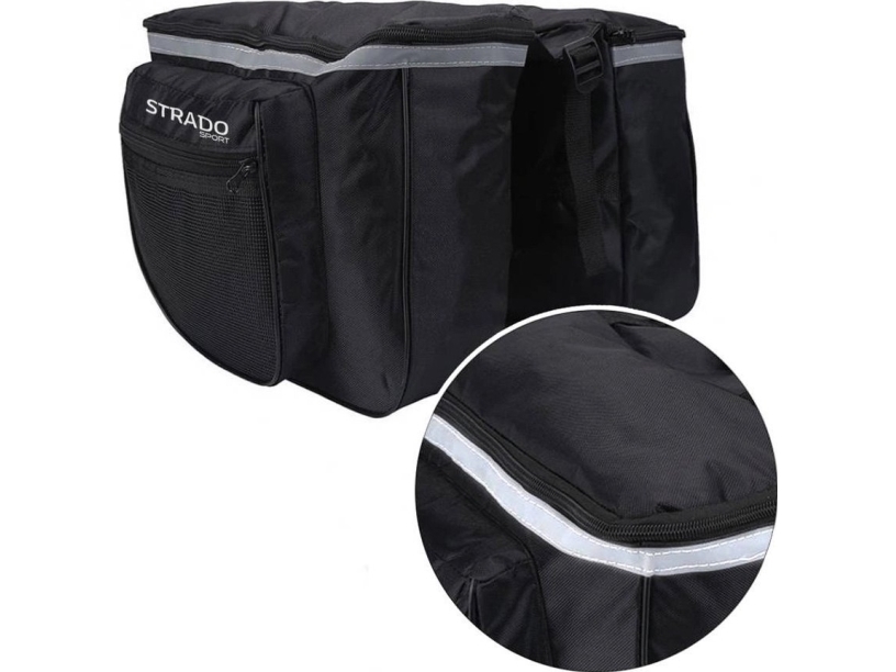 Strado Double 25L Fahrradträger Gepäckträgertasche Strado (Schwarz)