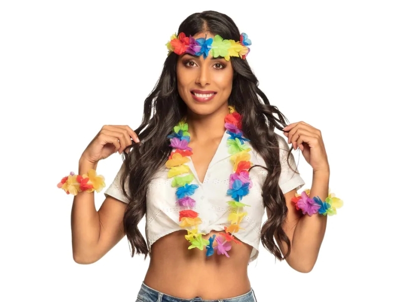 Boland 52416, Fancy kjole sett, Voksen, Alle kjønn, Polyester, Polyethylen, Flerfarget, 38 g
