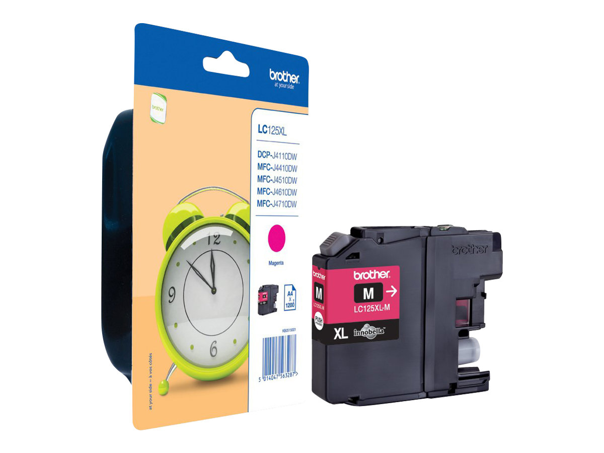 Brother LC125XLM - Super High Yield - magenta - original - blækpatron - for Brother DCP-J4110DW