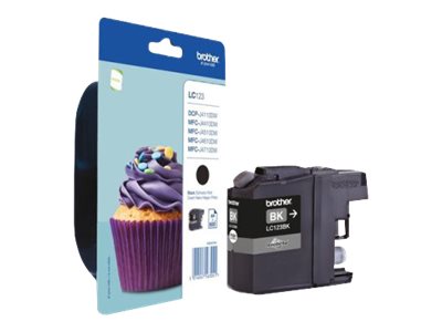 Brother Lc123bk - 2 Pakker - Højtydende - Sort - Original - Blister - Blækpatron - For Brother Dcp-J100, Dcp-J105, Dcp-J132w, Dcp-J4110dw, Dcp-J552dw