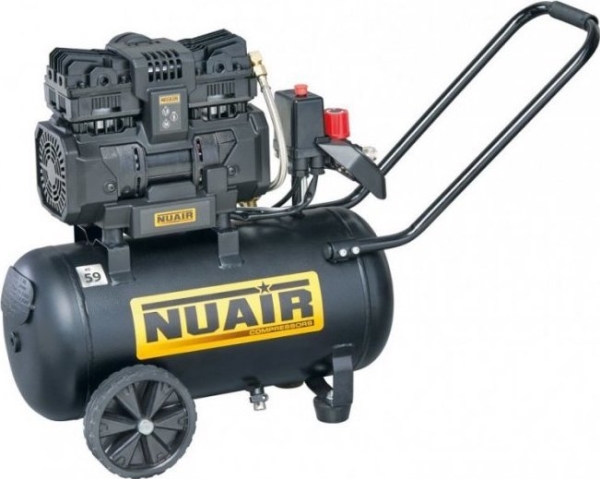 Bilkompressor Nuair 24L 8BAR 1,5 hk trykløs kompressor (1 SKU)