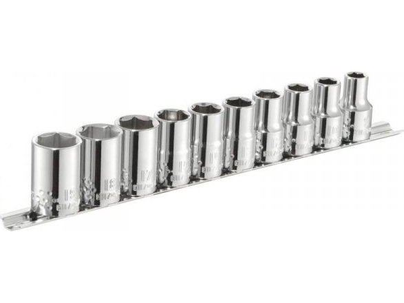 Facom 6-kulmaiset hylsyt, 1/2"" kiskolla, 10CZ, (1 KPL)