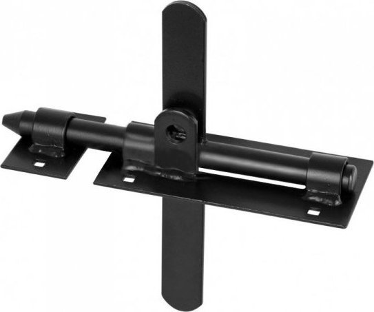 Un Zaunriegel Doppelseitig 150*70*2,0 Mm Schwarz (1 Stk.)