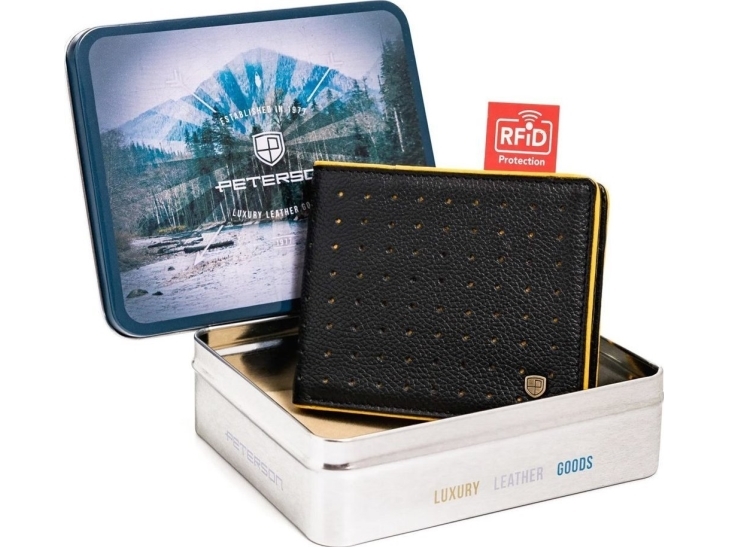 Peterson sportspung i læder til mænd med RFID-kortbeskyttelse Peterson NoSize