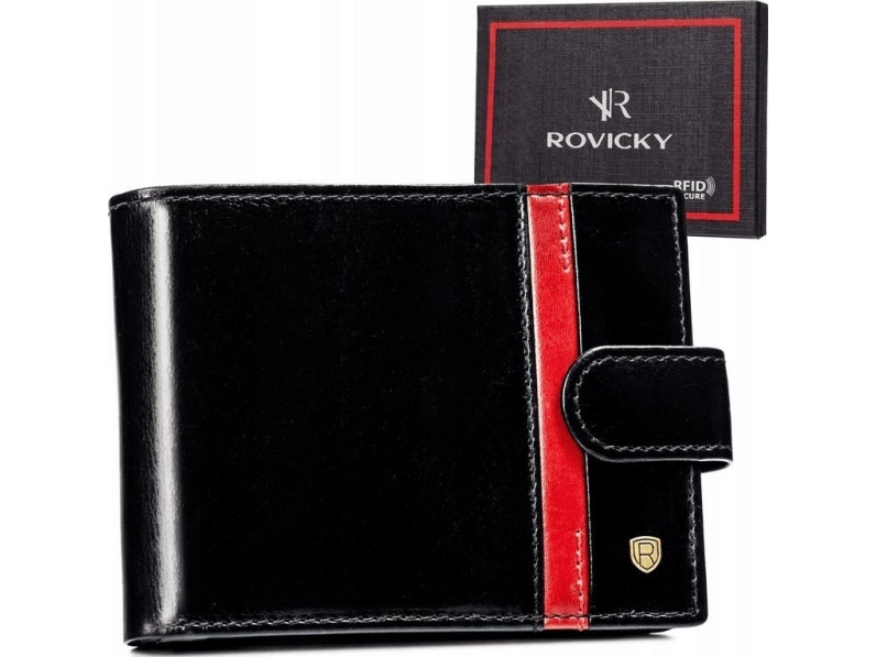 Rovicky Stor, elegant læderpung til mænd - Rovicky NoSize