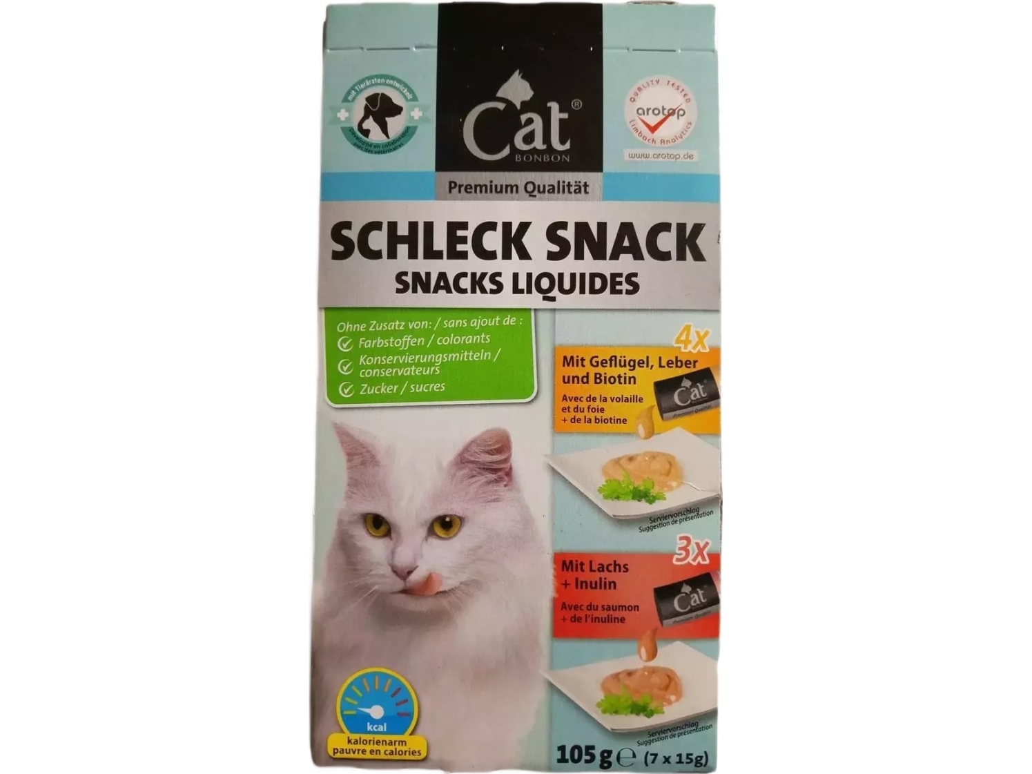 Saturn Petfood Katzenbon Katzenpudding Geflügel+Leber+Haar