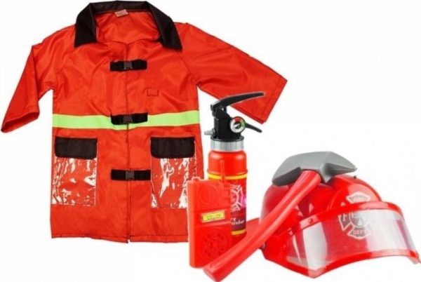 Lean Sport Echtes Feuerwehrmann-Kostüm Für Kinder + Zubehör