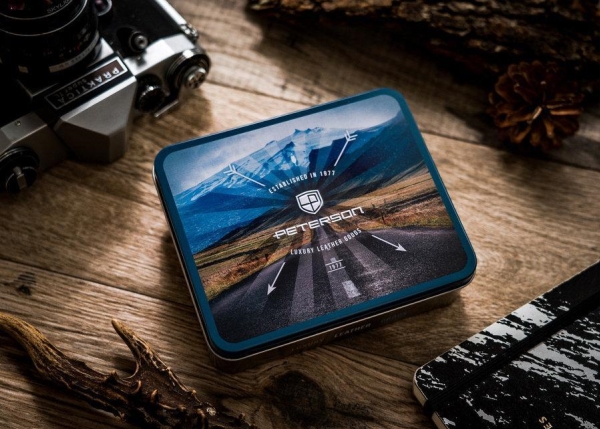 Peterson Læderpung med Ukraines emblem og farver Peterson NoSize