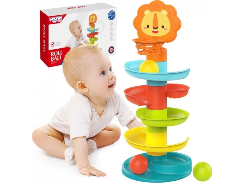 Woopie Baby WOOPIE Žaislas Kulodromas su Čiuožykla ir 3 Kamuoliukais