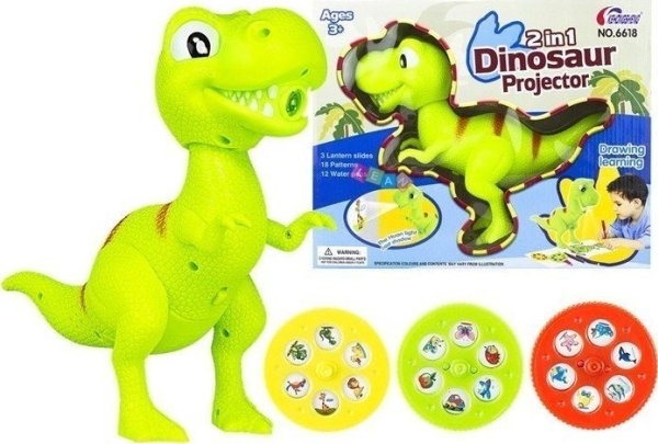 Leantoys Projektor För Malowania Dinozaur Rzutnik 2w1