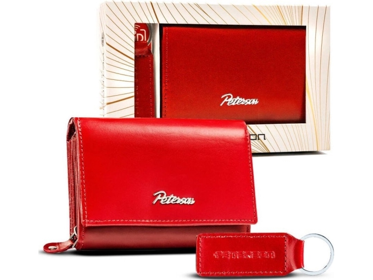 Peterson-gave: rummelig damepung og nøglering i ægte læder - Peterson NoSize