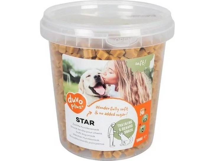 Duvo+ Soft Stars Godbidder Til Hunde, Mini Fisk 500 G