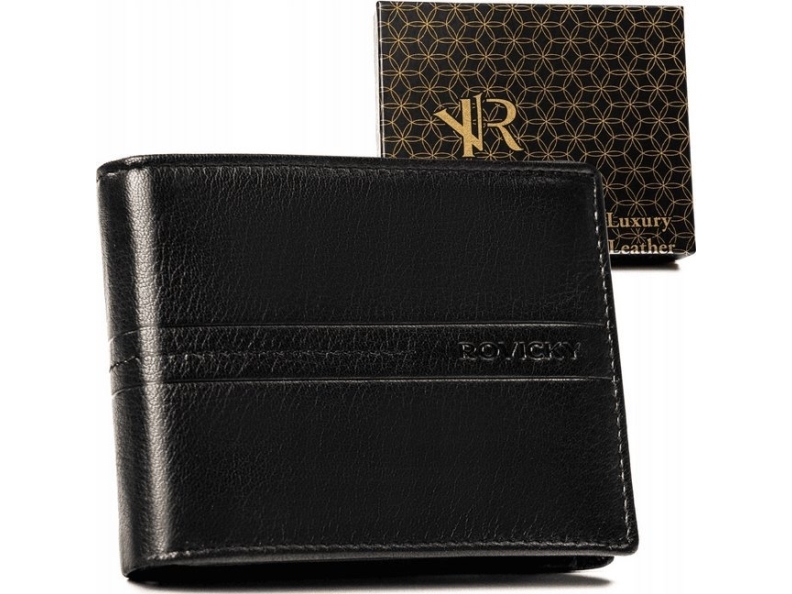 Rovicky stor læderpung til mænd med RFID - Rovicky NoSize