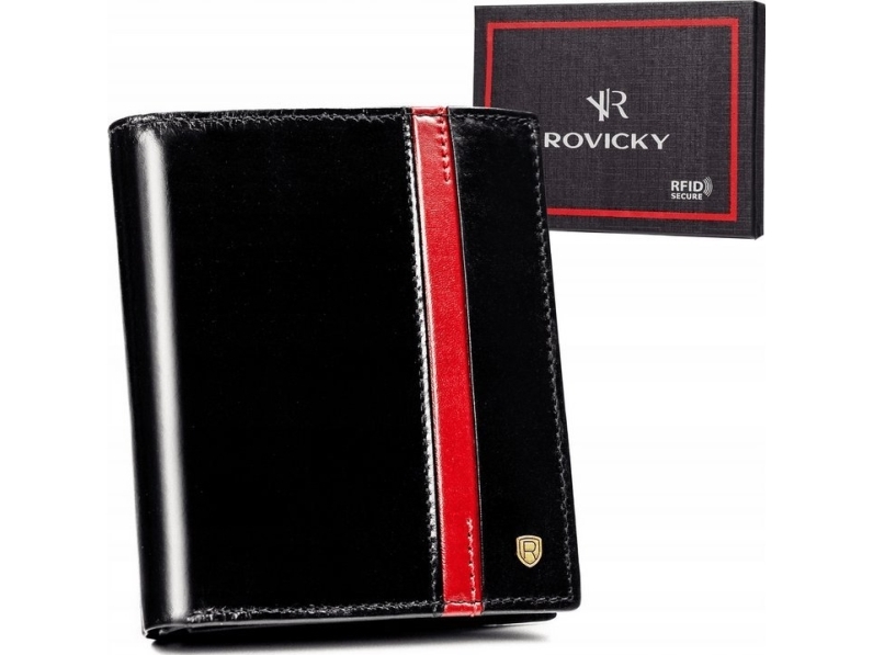 Rovicky lodret orienteret læderpung til mænd - Rovicky NoSize