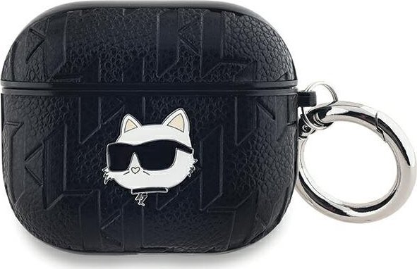 Karl Lagerfeld Karl Lagerfeld Kla3pgchpk Airpods 3 Abdeckung Czarny/Schwarz Monogramm Choupette Kopf