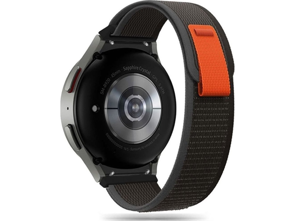 Tech-Protect TECH-PROTECT nylonarmband till Samsung Galaxy Watch 4/5/5 Pro/6 svart/orange | Sport & Träning - Tillbehör - Smartklockor | GameStuff