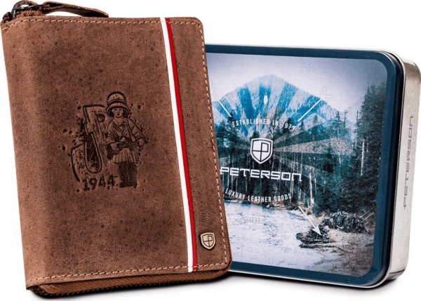 Peterson Capacious miesten nahkainen lompakko RFID:llä Peterson NoSize