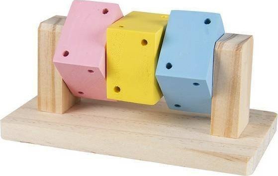Duvo+ leksak för gnagare roterande klossar 14x7,5x6,5 cm | Sällskapsdjur - Gnagare - Andra tillbehör | GameStuff