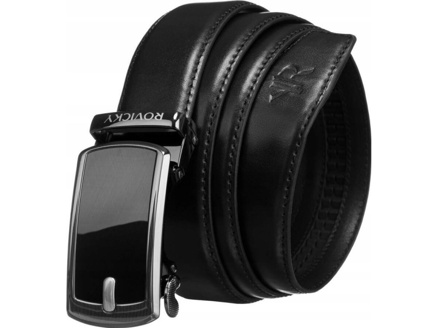 Rovicky læderbælte til mænd med automatisk spænde Lumarko!