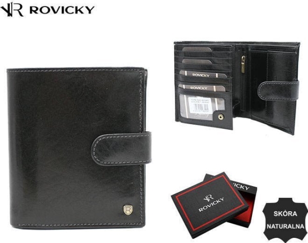 Rovicky stor herrepung i læder med RFID - Rovicky NoSize