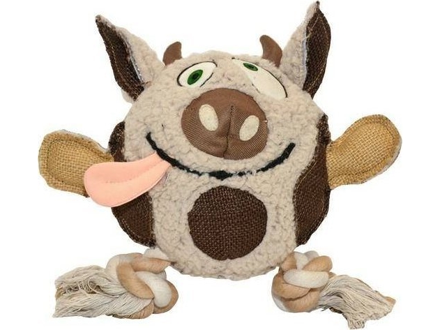 Duvo+ Hundespielzeug Zabawka Pluszowa Für Den Hund Kuh Mit Schnur 29X16x10 Cm