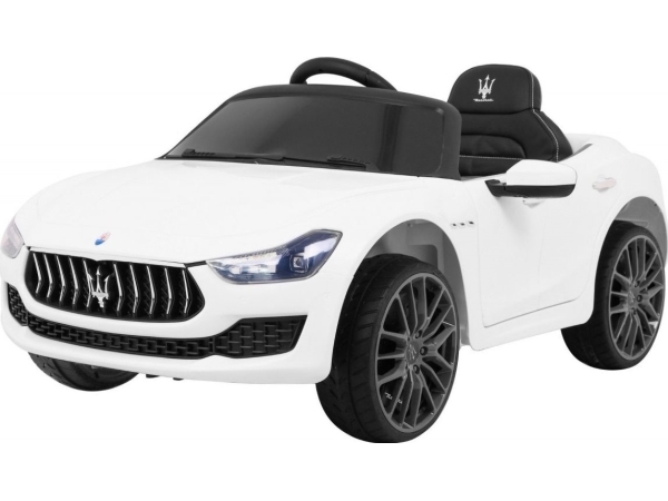 Ramiz Maserati Ghibli hvid batteridrevet bil