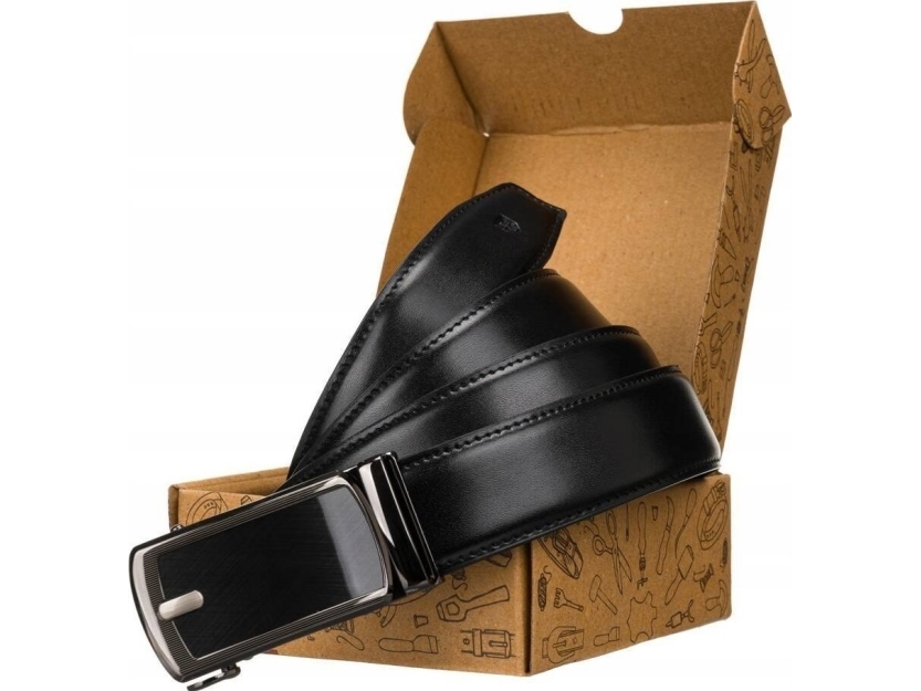 Peterson læderbælte til mænd med automatisk spænde Lumarko!