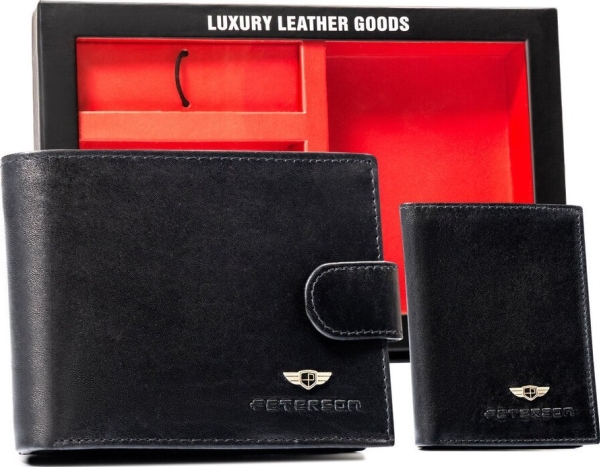 Peterson-gave: Elegant læderpung, kortholder og nøglering Lumarko!